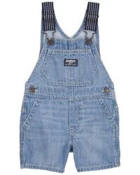Oshkosh Baby Denim Shortalls - Blue Blue 12M