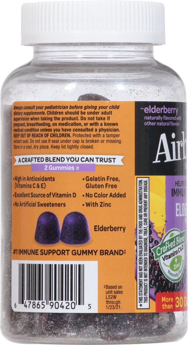 slide 7 of 9, Airborne Elderberry Gummies, 74 ct