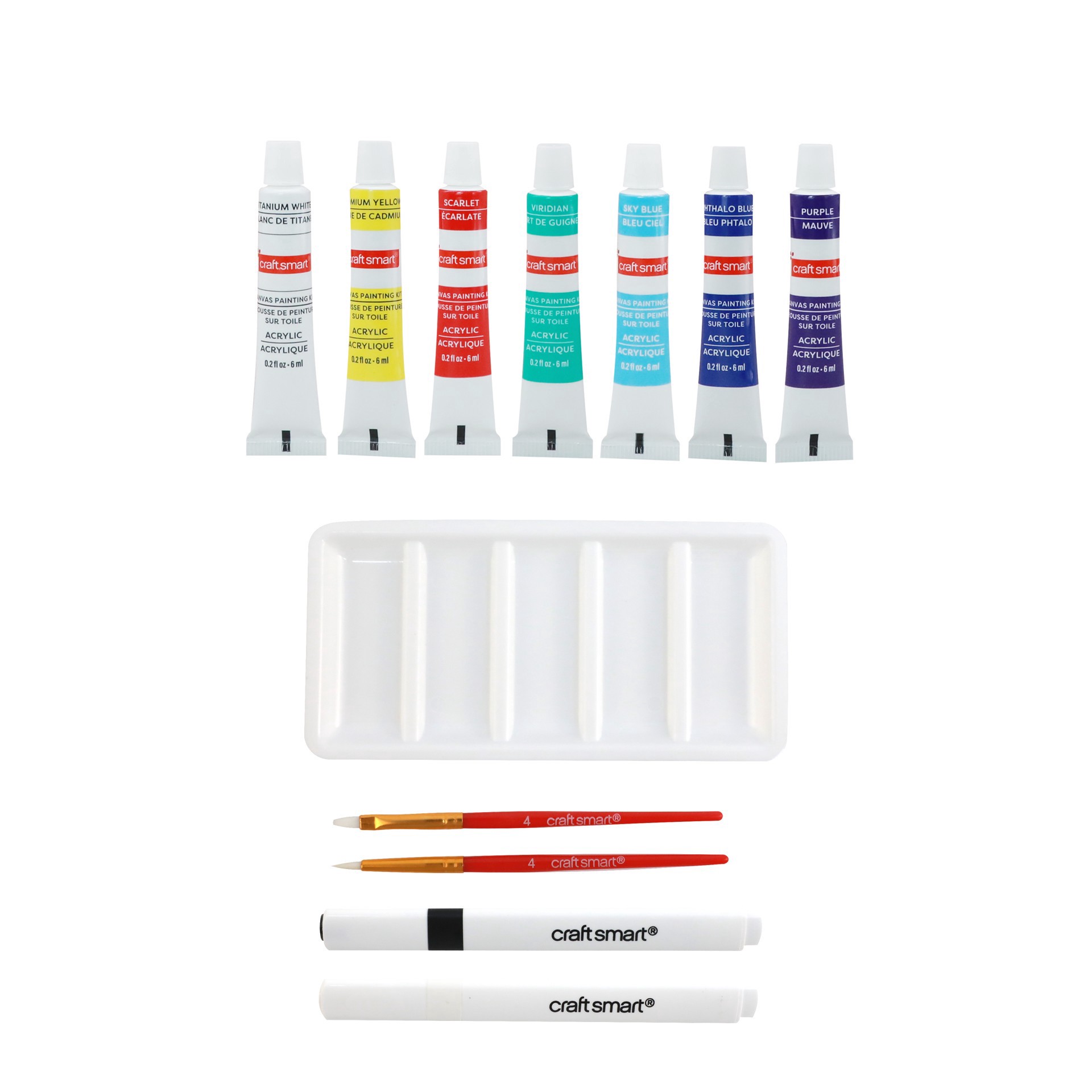 slide 6 of 6, 7" Disco Round Canvas Painting Kit By Craft Smart, 7 in