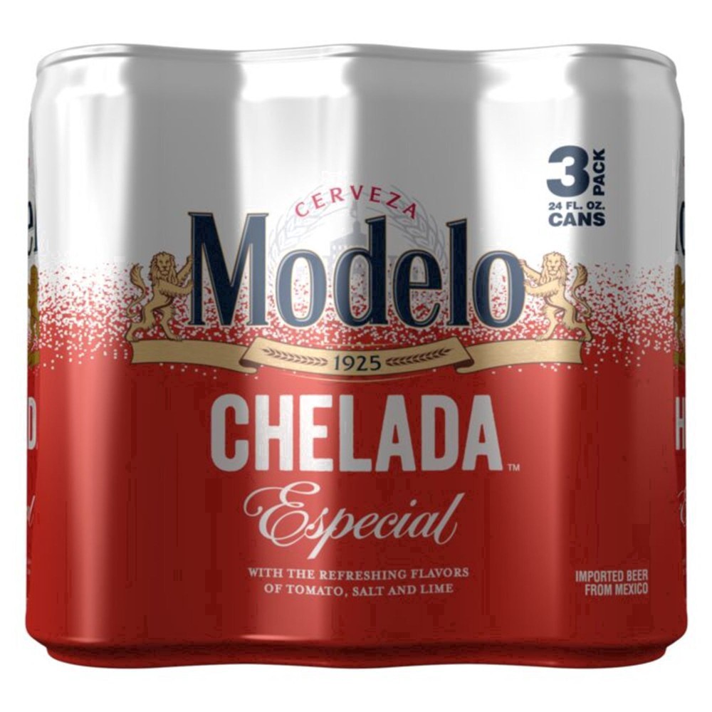 slide 4 of 39, Modelo Chelada Especial Mexican Import Flavored Beer, 3 ct