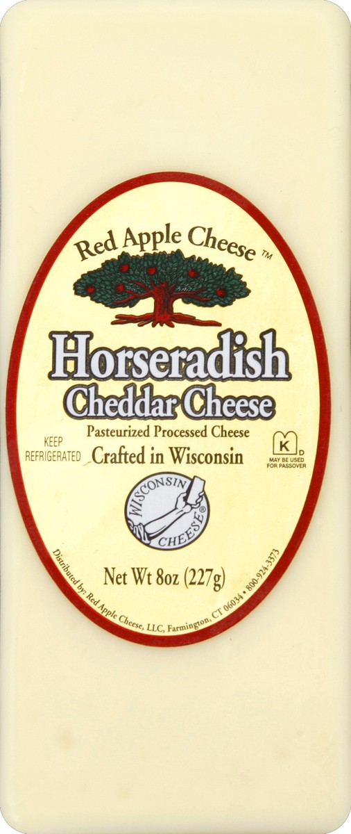 slide 3 of 6, Red Apple Cheddar Horseradish 8 Oz, 8 oz