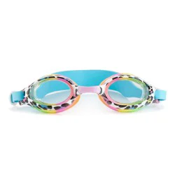 Aqua2ude Cheetah Print Kids Swim Goggles