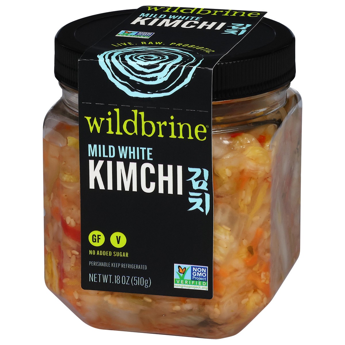 slide 12 of 12, Wildbrine Kimchi Mild White, 18 oz