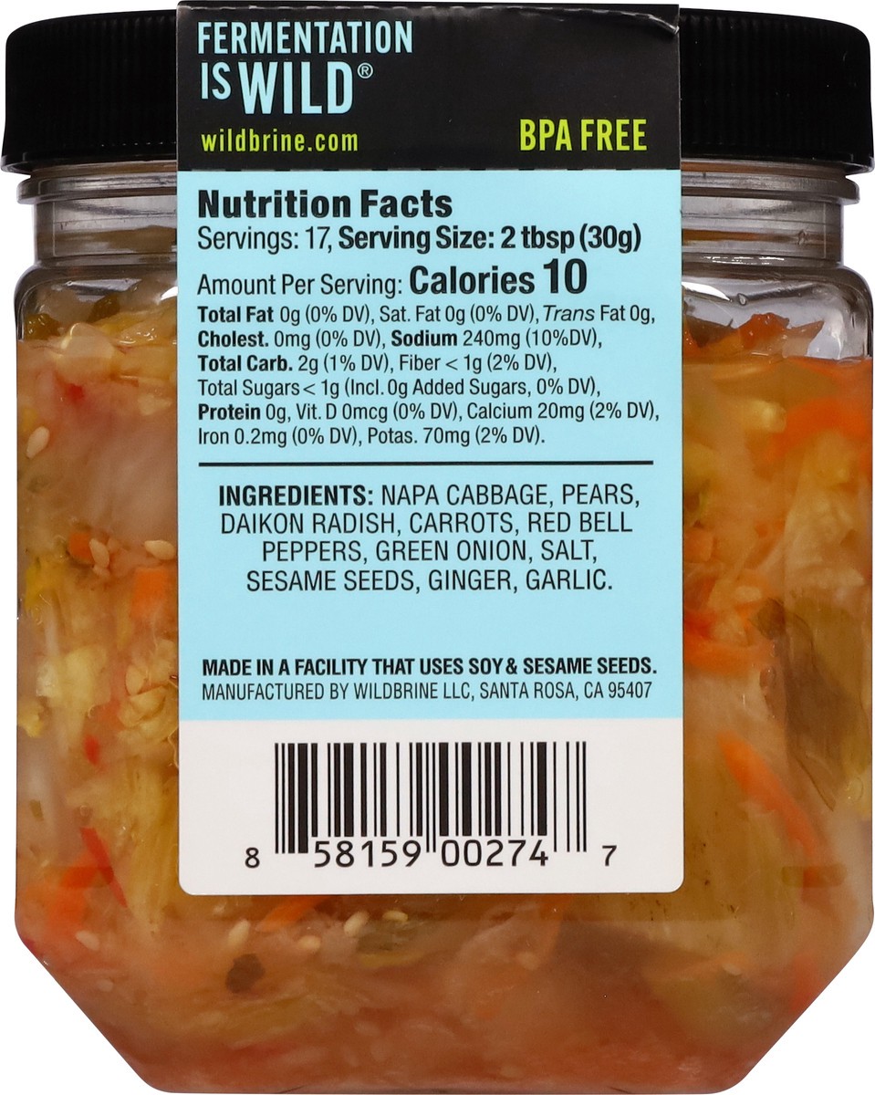 slide 7 of 12, Wildbrine Kimchi Mild White, 18 oz