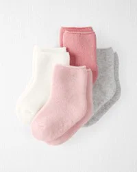 Littleplanet Baby 4-Pack No-Slip Socks, Multi, Size 3-12 Months