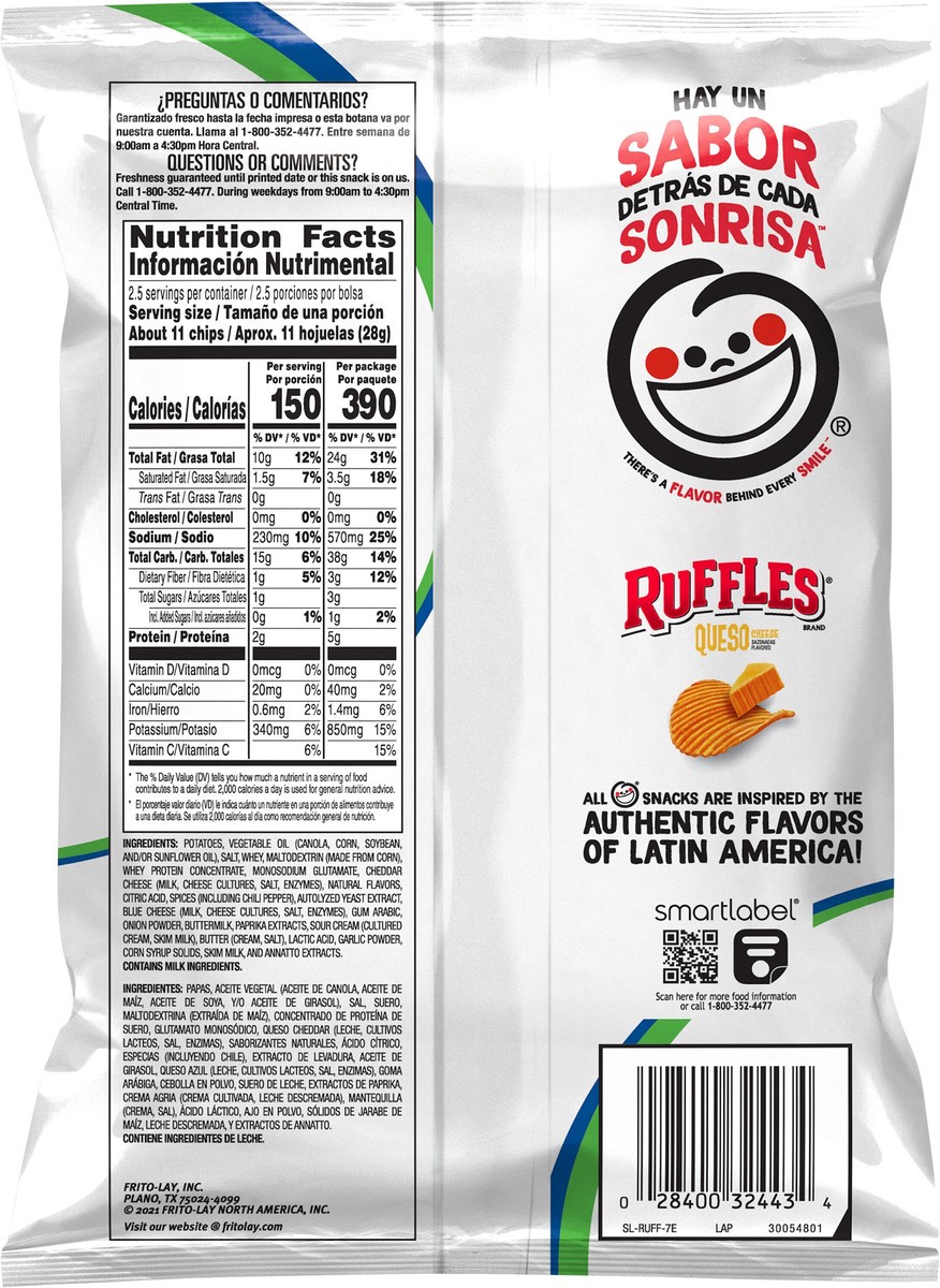 slide 4 of 4, Ruffles Potato Chips, 2.5 oz