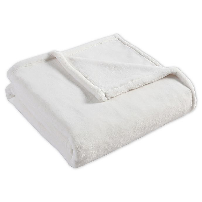 slide 1 of 1, Morgan Home Purely Soft Plush Throw Blanket - Tofu, 1 ct