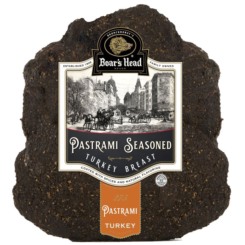 slide 1 of 1, Boar's Head Pastrami-Seasoned Turkey Breast, Custom Sliced, per lb