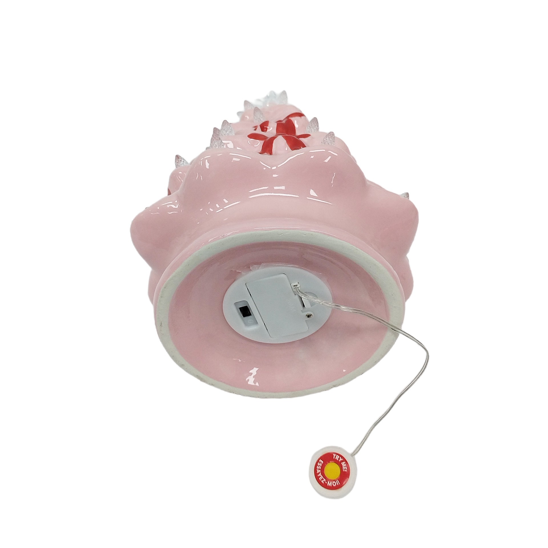 slide 2 of 3, 10" Pink Tree With Bows Led Ceramic Tabletop Decor By Ashland, 10 in