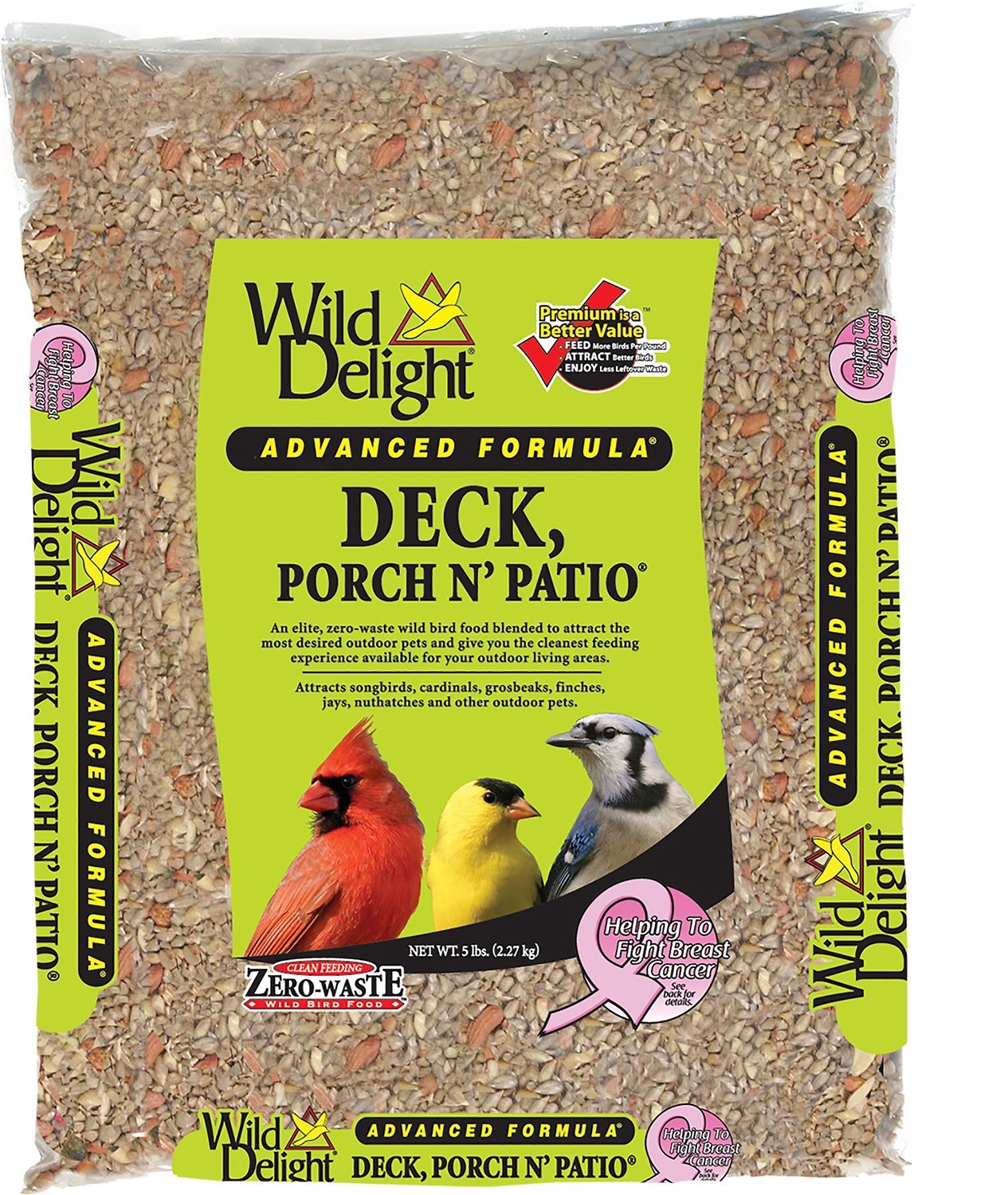 slide 1 of 1, Wild Delight Advanced Formula Deck Porch & Patio Wild Bird Food, 5 lb