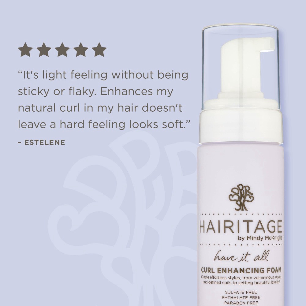 slide 5 of 6, Hairitage by Mindy McKnight Curl Enhancing Curl Enhancing Foam 5 fl oz, 5 fl oz