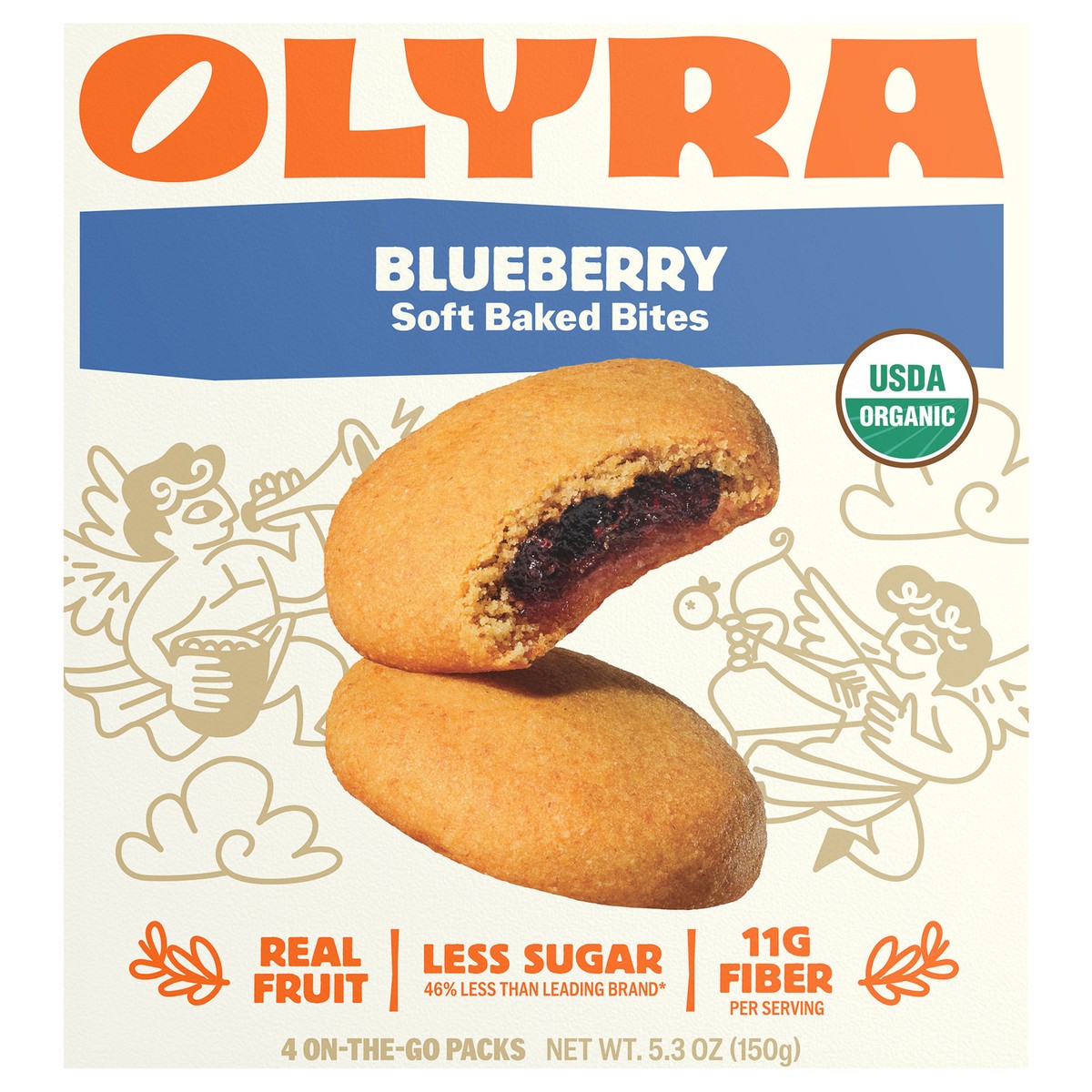 slide 1 of 12, Olyra Organic Blueberry Fruit Biscuit, 5.28 oz