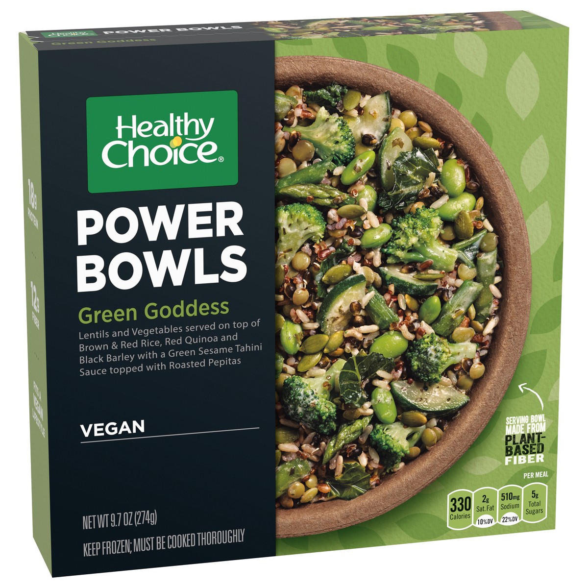 slide 6 of 14, Healthy Choice Vegan Green Goddess Power Bowls 9.7 oz, 9.7 oz