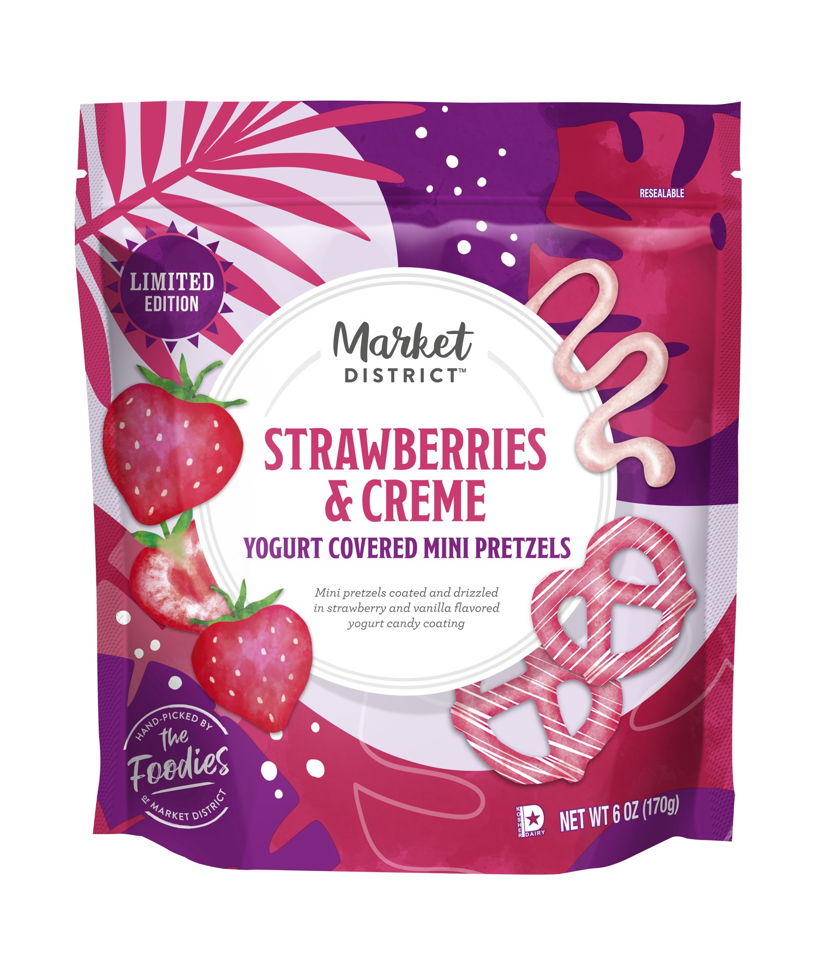 slide 1 of 1, Strawberry Yogurt Pretzels, 6 oz