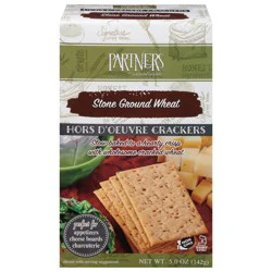 Partners Hors D'oeuvre Stone Ground Wheat Crackers 5.0 oz