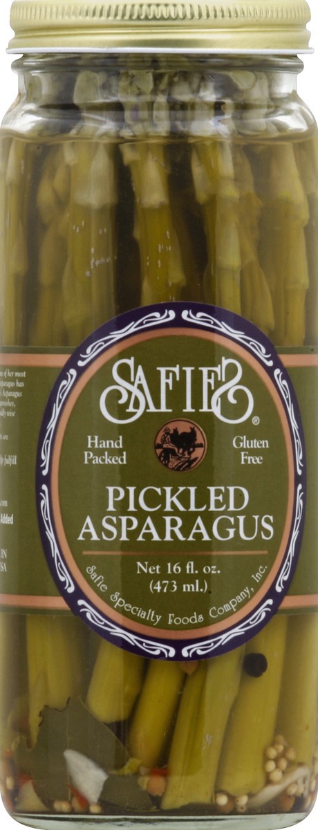 slide 1 of 3, Safie Asparagus Dill Pickled, 16 oz