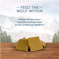 slide 15 of 17, Blue Buffalo Wilderness Trail Treats Wild Bites Grain Free Soft-Moist Dog Treats, Salmon 4-oz, 4 oz