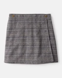 Oshkosh Girls Plaid Cotton Skirt - Grey Grey 4