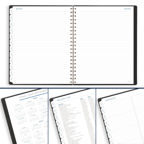 slide 2 of 10, AT-A-GLANCE® Signature 2026 Weekly Monthly Planner, Black, Large, 8 1/2"" x 11"", 1 ct