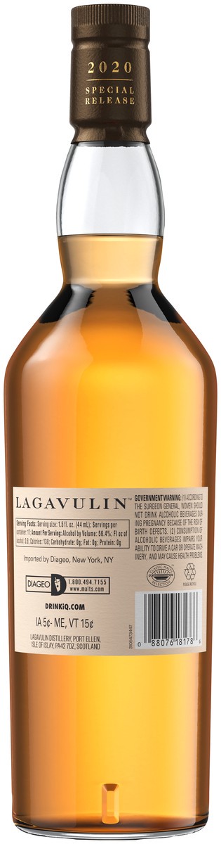 slide 4 of 5, Lagavulin 12 Year Old Islay Single Malt Scotch Whisky, 750 mL, 750 ml