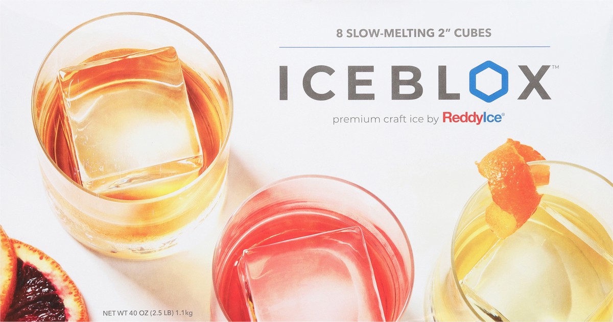 slide 7 of 13, IceBlox Slow-Melting Ice Cubes 2 Inch 8 ea, 8 ct