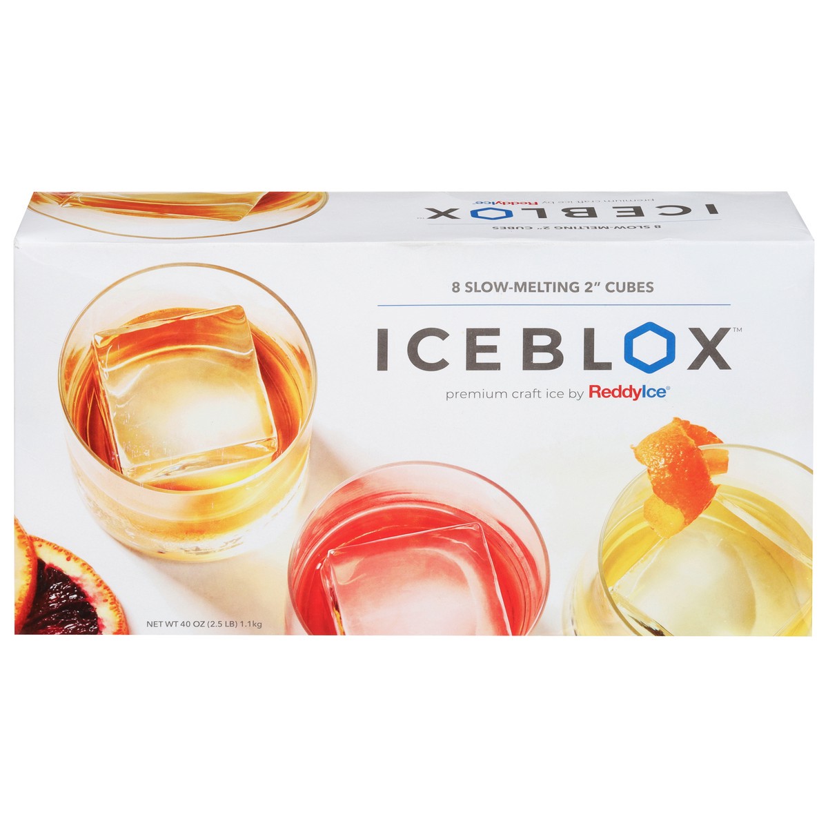 slide 3 of 13, IceBlox Slow-Melting Ice Cubes 2 Inch 8 ea, 8 ct
