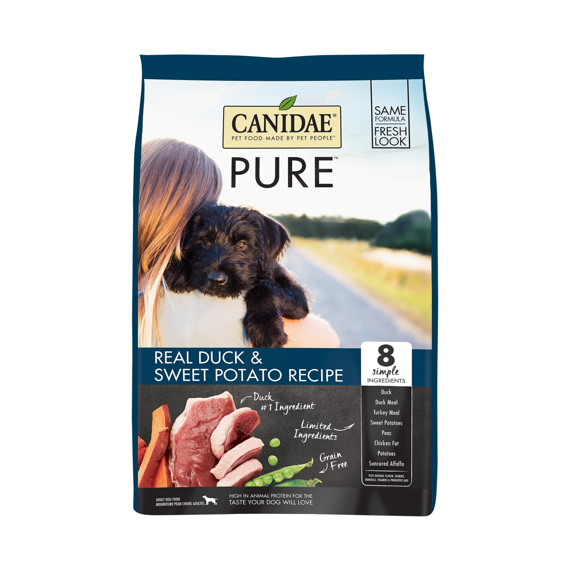 slide 1 of 1, CANIDAE PURE Sky Formula with Fresh Duck Dry Dog Food, 4 lb