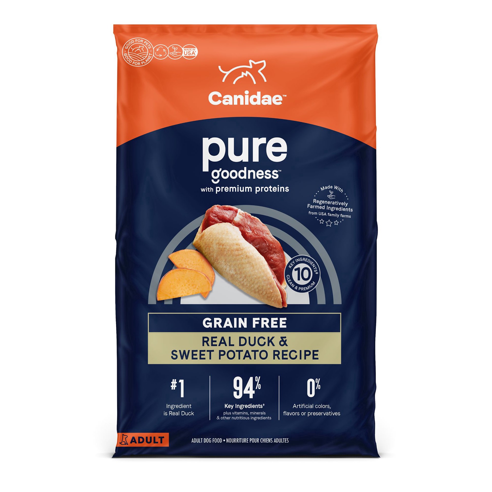 slide 1 of 1, CANIDAE PURE Sky Formula with Fresh Duck Dry Dog Food, 4 lb