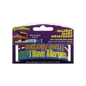 slide 1 of 1, AllerMates Allergy Alert Wristband with Identification Strip, 1 ct
