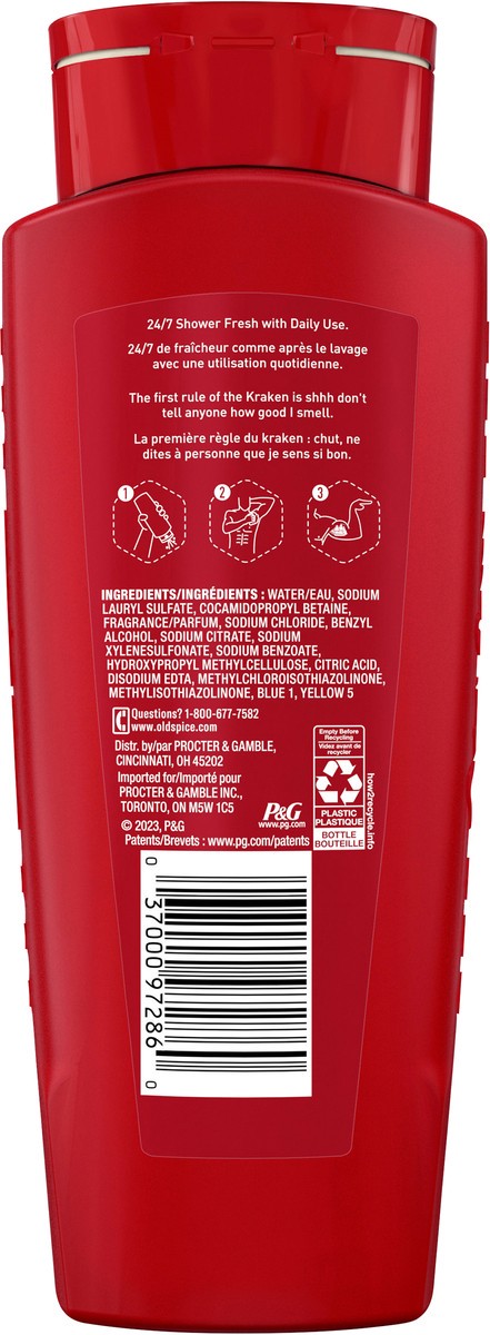 slide 4 of 6, Old Spice Body Wash for Men, Krakengard, Long Lasting Lather, 16 OZ (473 mL), 16 fl oz