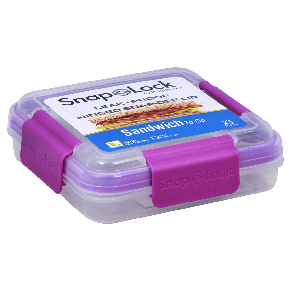 slide 5 of 11, Snap Lock Sandwich To-Go Container 1 ea, 1 ct