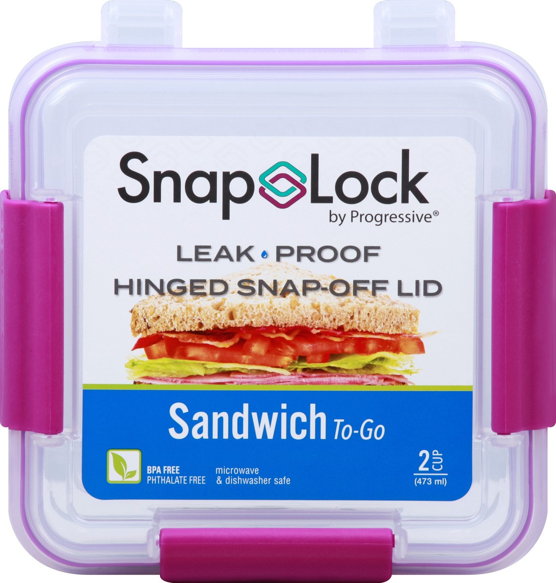 slide 3 of 11, Snap Lock Sandwich To-Go Container 1 ea, 1 ct