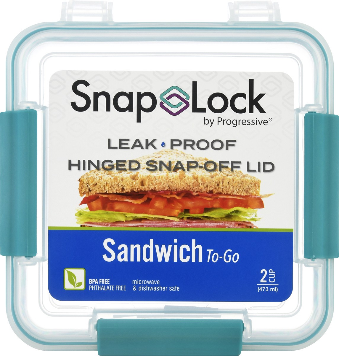 slide 10 of 11, Snap Lock Sandwich To-Go Container 1 ea, 1 ct