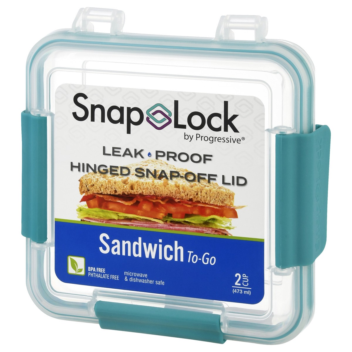 slide 11 of 11, Snap Lock Sandwich To-Go Container 1 ea, 1 ct