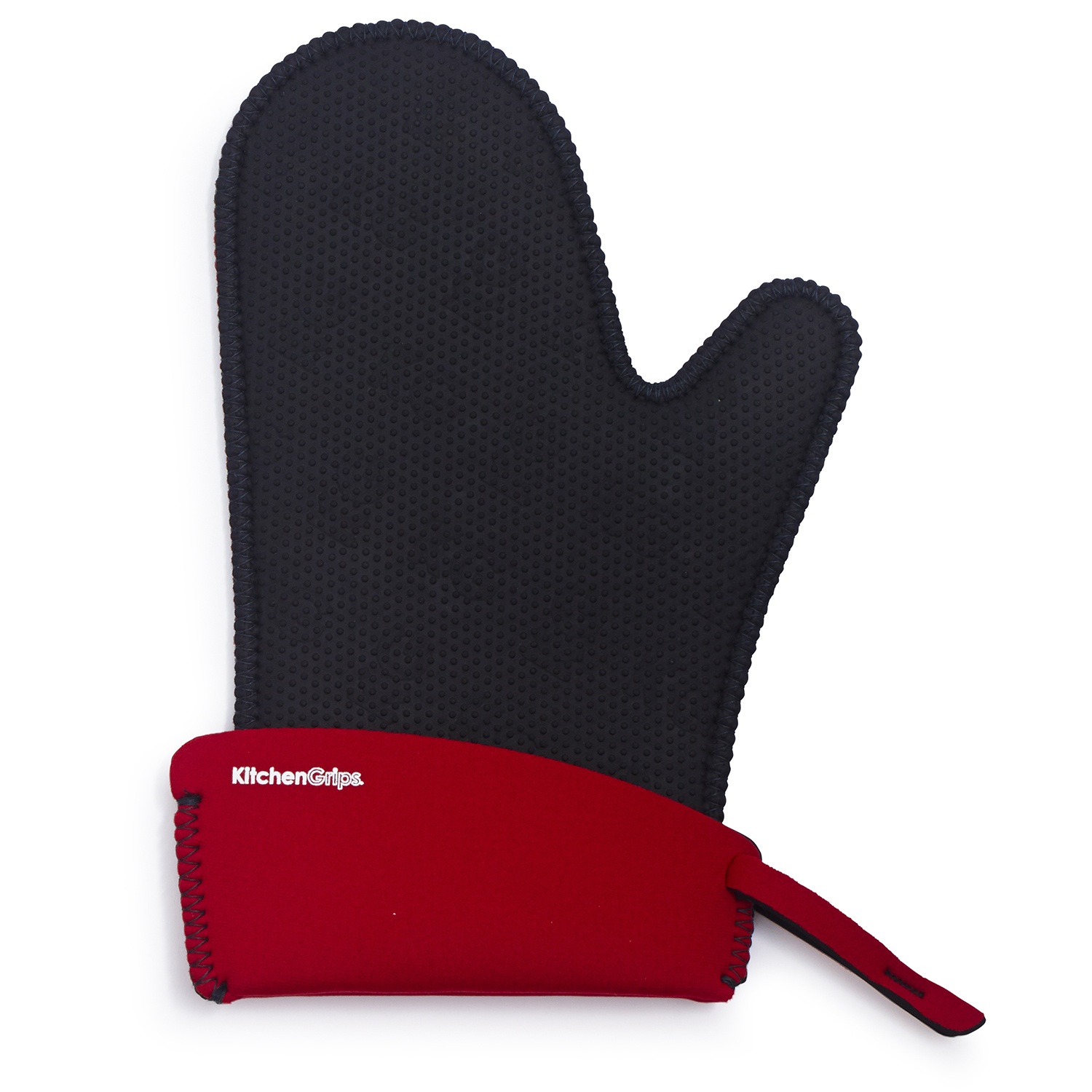 slide 1 of 1, KitchenGrips Chefs Oven Mitt, Red, LG