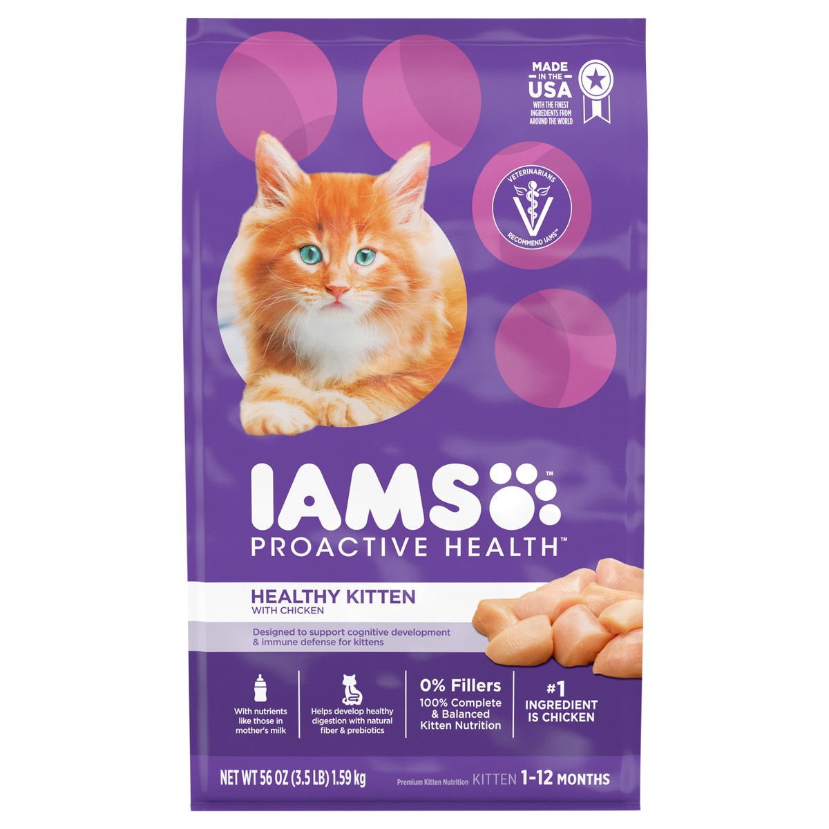 slide 1 of 6, Proactive Health Premium Healthy Kitten with Chicken Kitten Nutrition 56 oz, 56 oz