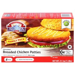 Al Safa Halal Chicken Patties Breaded