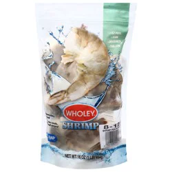 Wholey EZ Peel Raw Deveined Tail-On Shrimp 16 oz