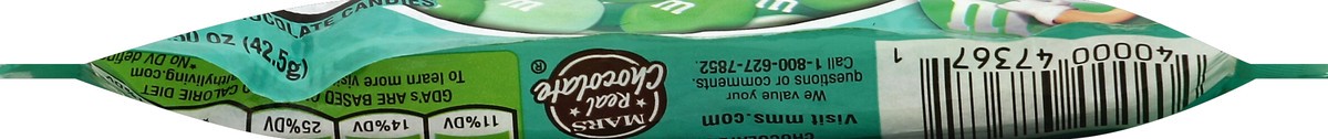 slide 6 of 6, M&M's Mint Dark Chocolate Candy Singles Size 1.5-Ounce Pouch 24-Count Box, 1.5 oz