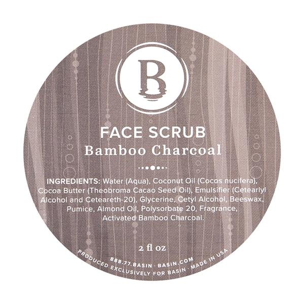 slide 1 of 1, Basin Face Scrub Bamboo Charcoal, 2 fl oz