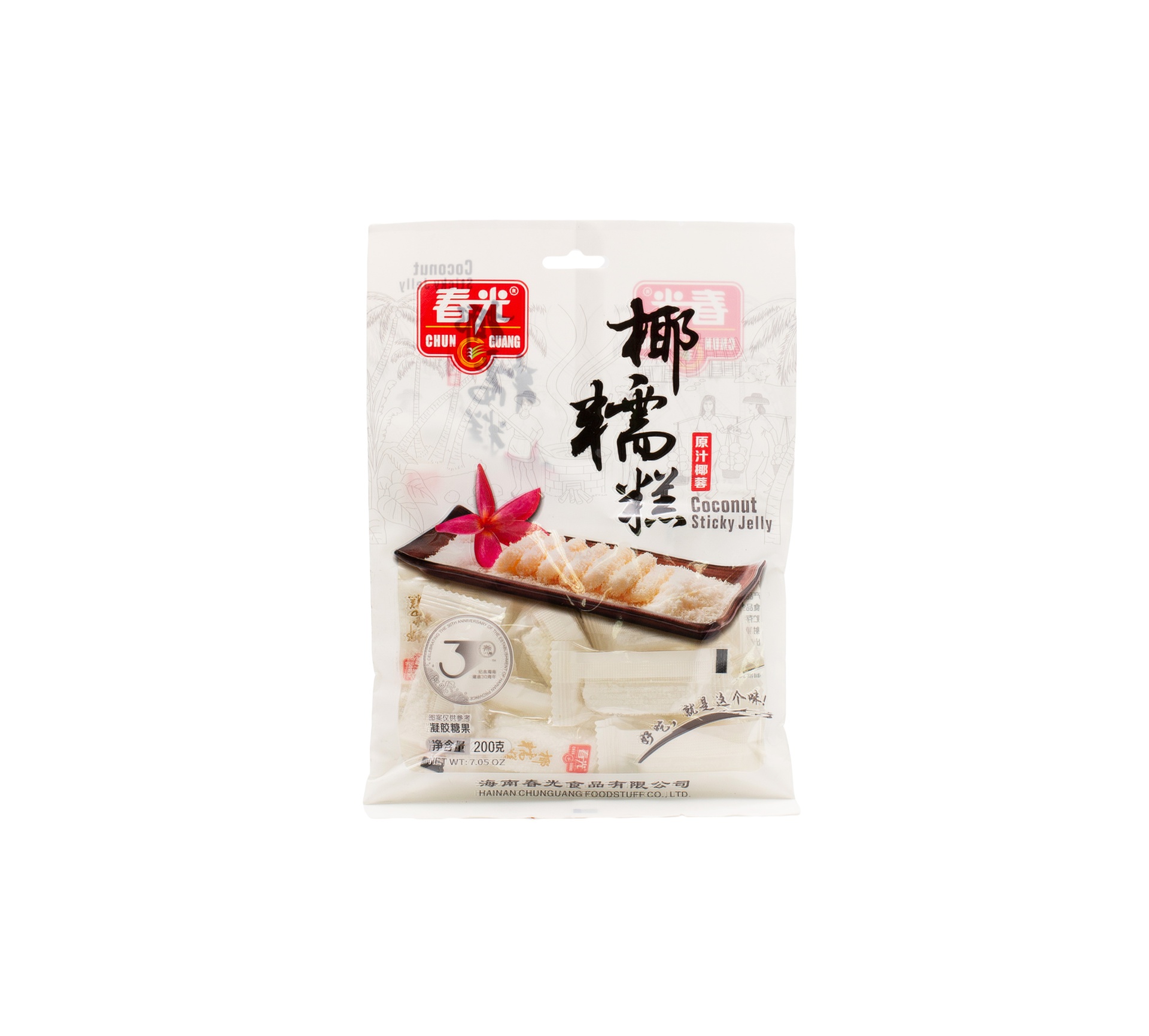 slide 1 of 1, Chunguang Chun Guang Coconut Sticky Jelly, 200 gram