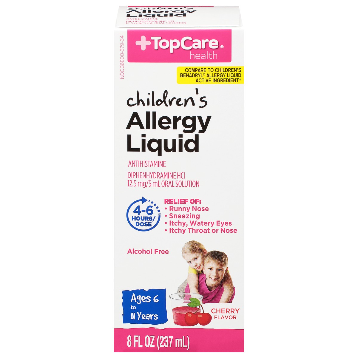 slide 1 of 14, TopCare Health Children's Cherry Flavor Allergy Liquid 8 fl oz, 8 fl oz