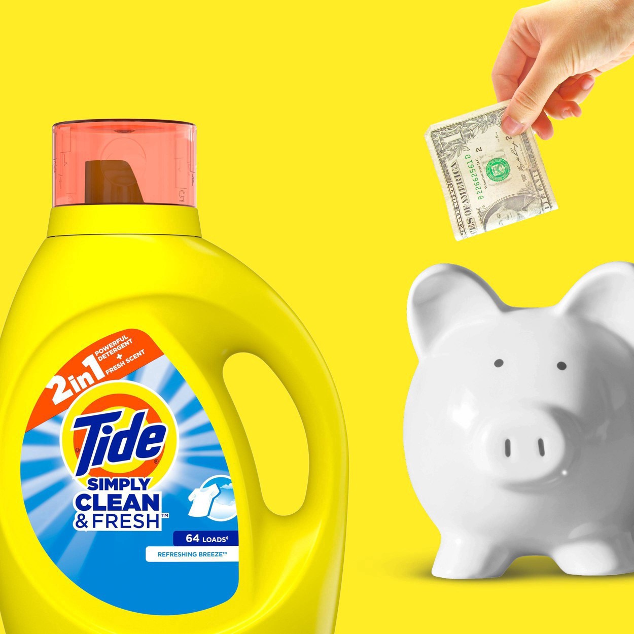 slide 29 of 51, Tide Simply Clean & Fresh Liquid Laundry Detergent, Refreshing Breeze, 64 loads, 92 fl oz, 92 fl oz