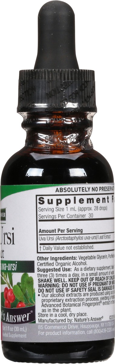 slide 3 of 13, Nature's Answer 1000 mg Uva Ursi Extract 1 fl oz, 1 fl oz