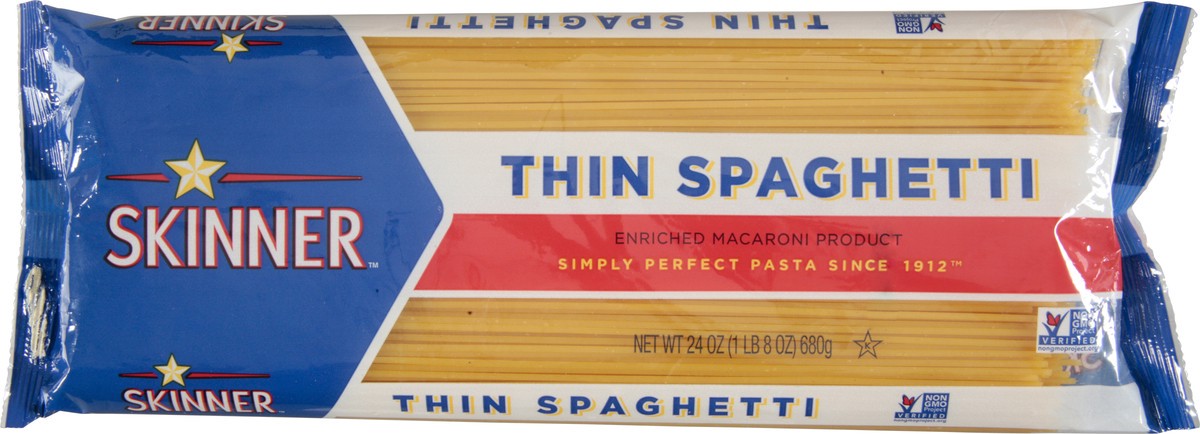 slide 3 of 7, Skinner Thin Spaghetti 24 oz, 24 oz