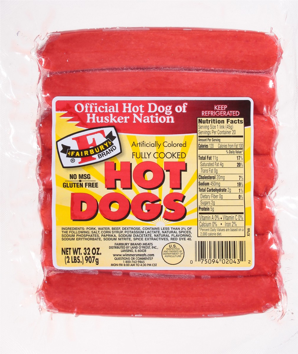 slide 6 of 13, Fairbury Hot Dogs, 32 oz