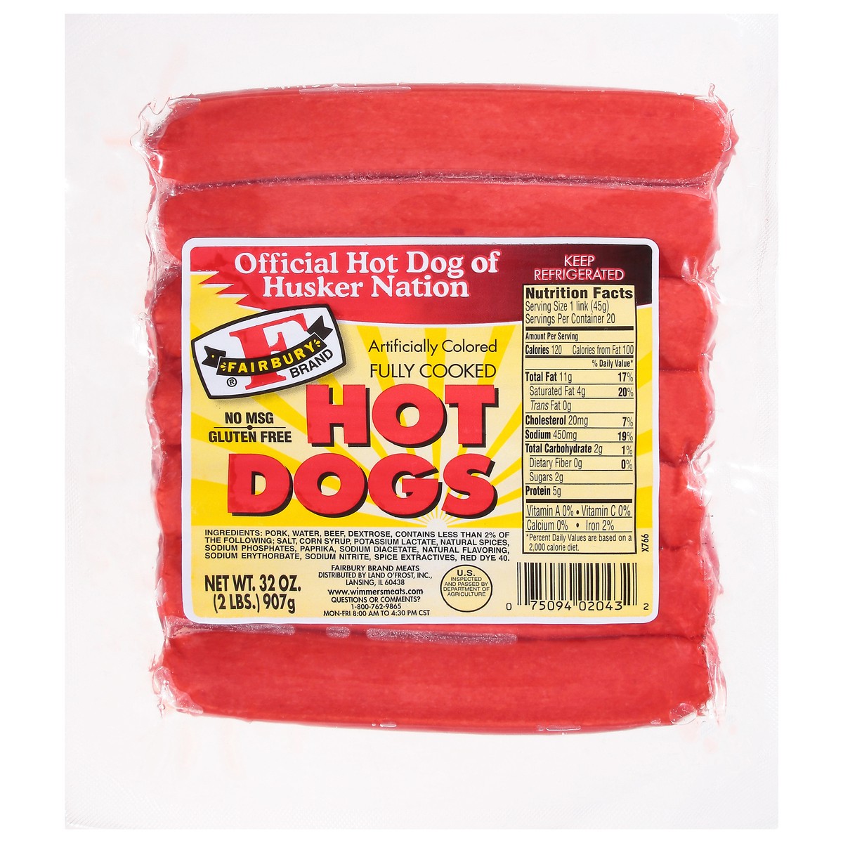 slide 12 of 13, Fairbury Hot Dogs, 32 oz