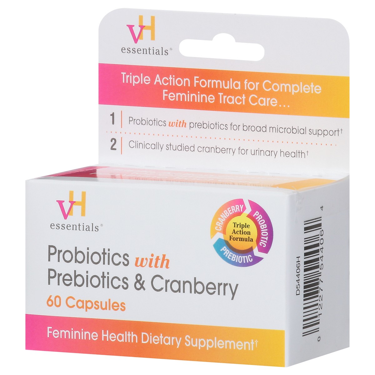 slide 3 of 9, VH Essentials Probiotic Plus & Cranberry, 60 ct
