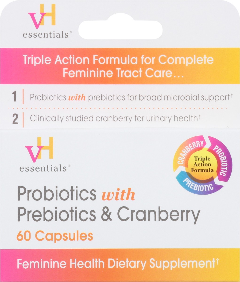 slide 6 of 9, VH Essentials Probiotic Plus & Cranberry, 60 ct