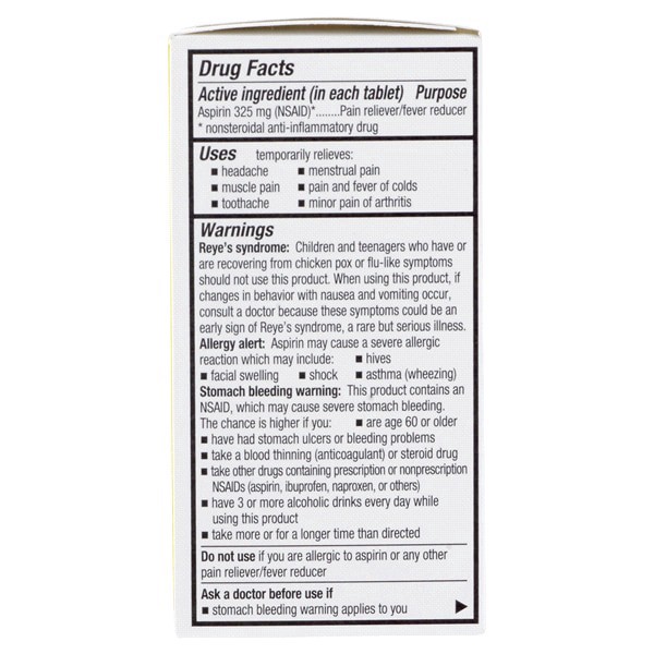 slide 4 of 13, Meijer Aspirin Tablet, 325 mg, 100 ct